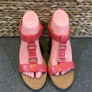 A2 By Aerosols Pink “Plush Nite” Wedges